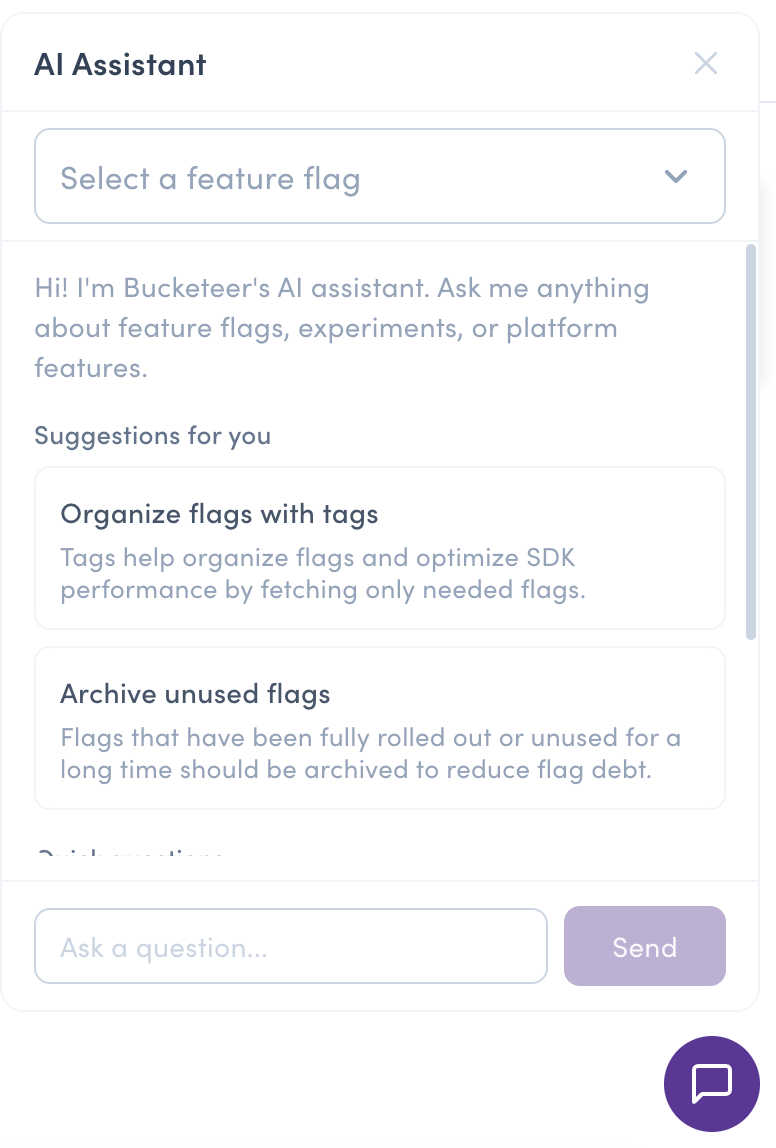 Bucketeer AI Chat Assistant